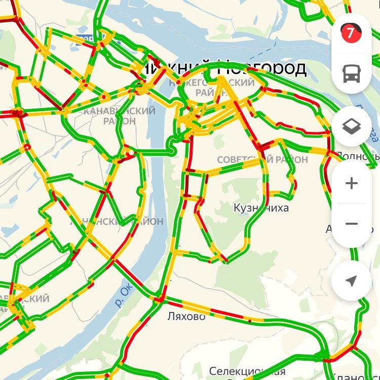 Карта пробок великий новгород